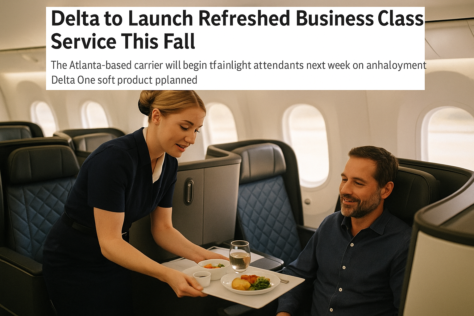 Delta to Launch Refreshed Business Class Service This Fall