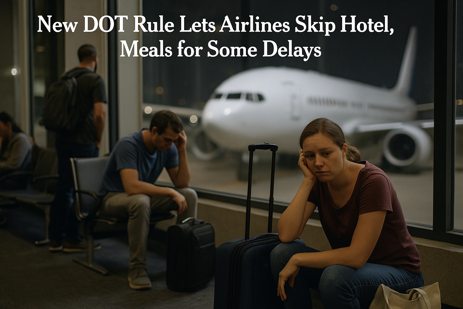New DOT Rule Lets Airlines Skip Hotel, Meals for Some Delays