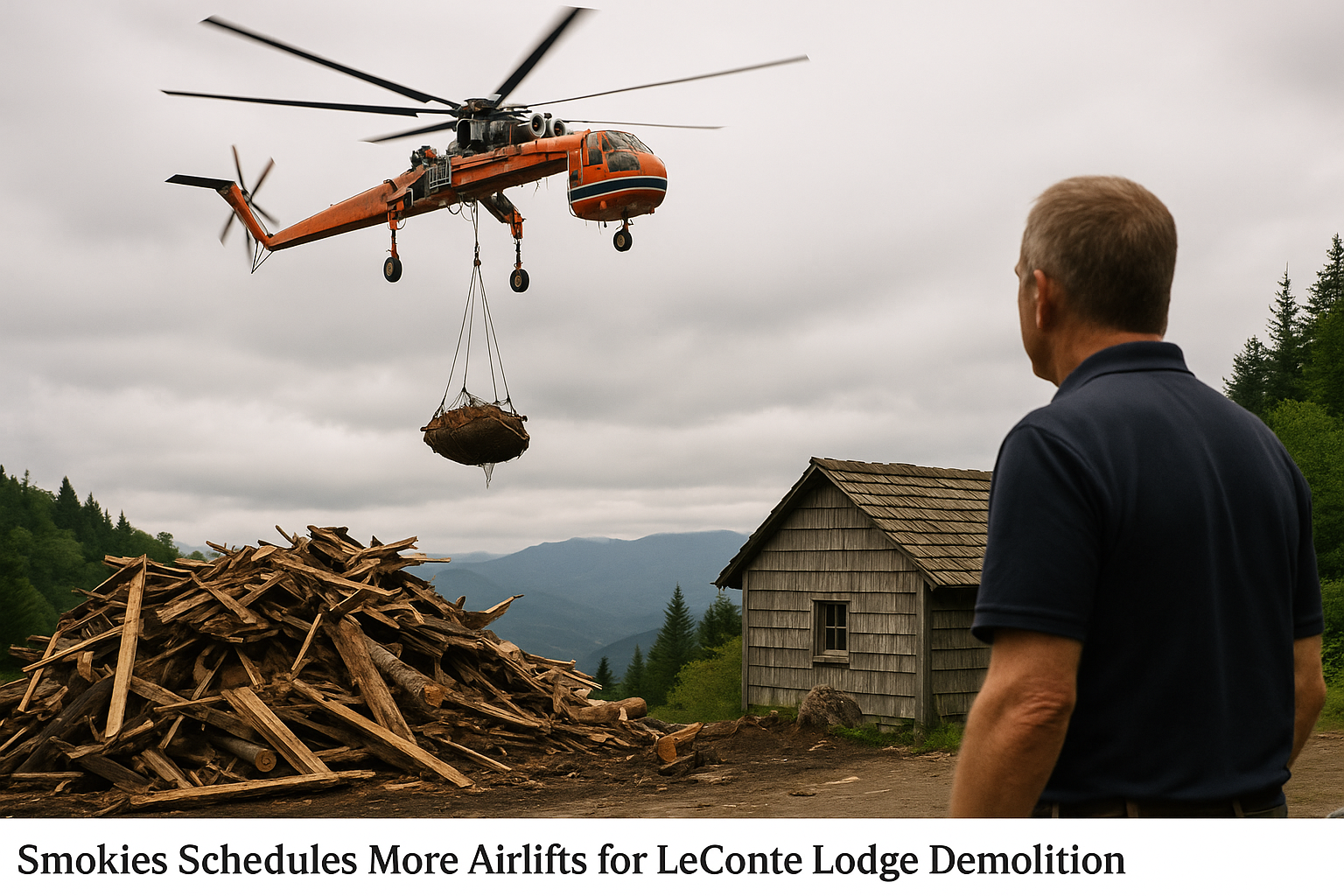 Smokies Schedules More Airlifts for LeConte Lodge Demolition