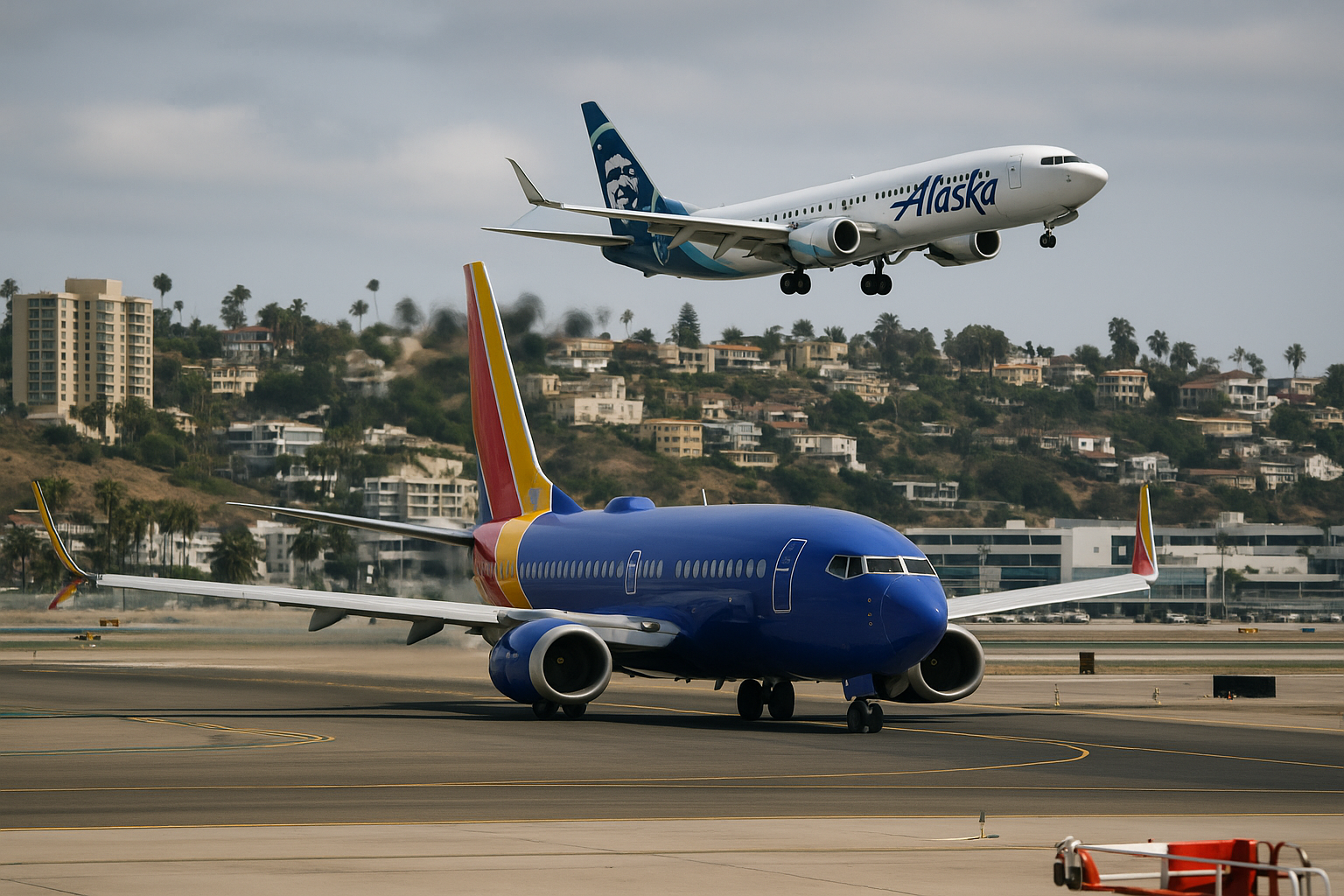 Southwest, Alaska Add 17 Nonstop Routes at San Diego Airport
